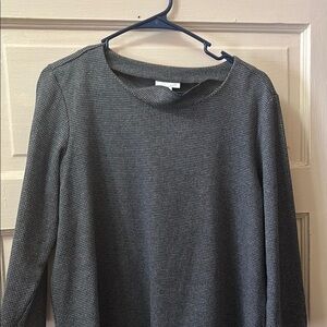 Gray Long Sleeve Top